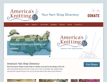 Tablet Screenshot of americasknitting.com